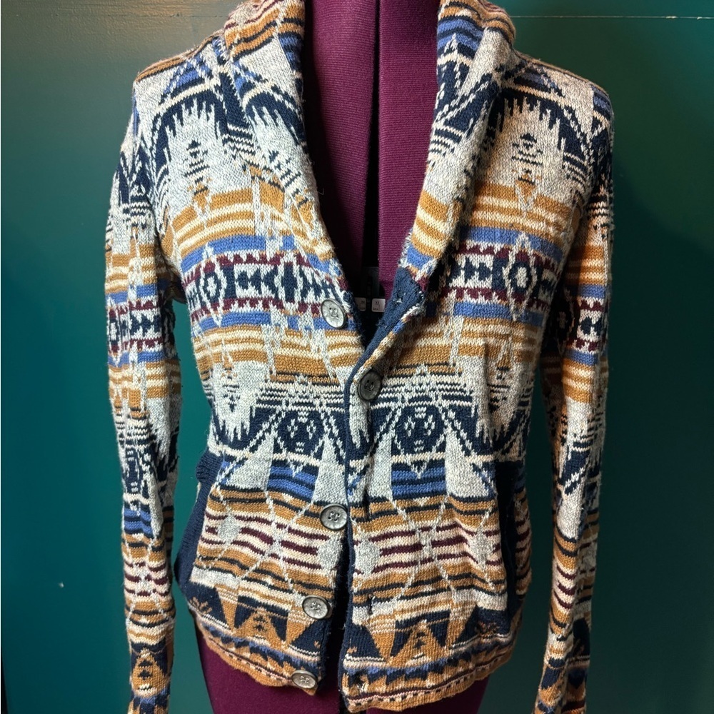 American Rag Multicolor Knit Sweater Cardigan